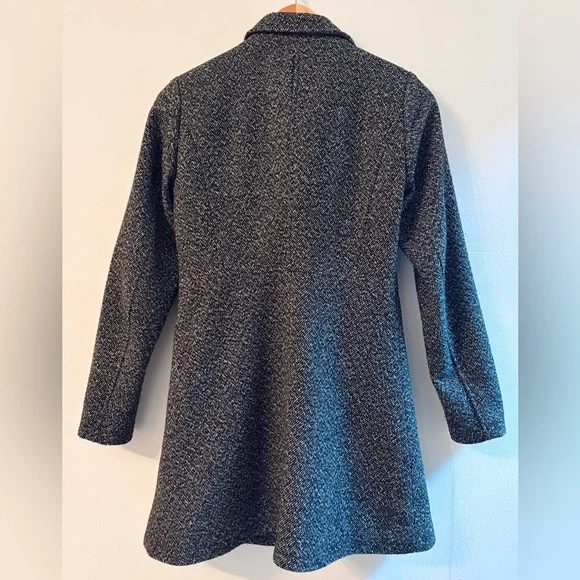 Guess Women's XS Black Double-Breasted Coat - Picture 7 of 7